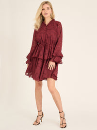 A-VIEW Floretta Mekko Viininpunainen