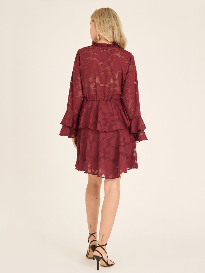 A-VIEW Floretta Mekko Viininpunainen