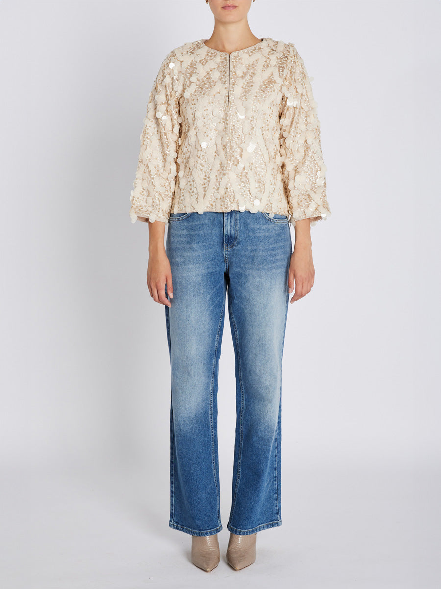 Bruuns Bazaar SweetpieBBleonise Paljettijakku Kerma