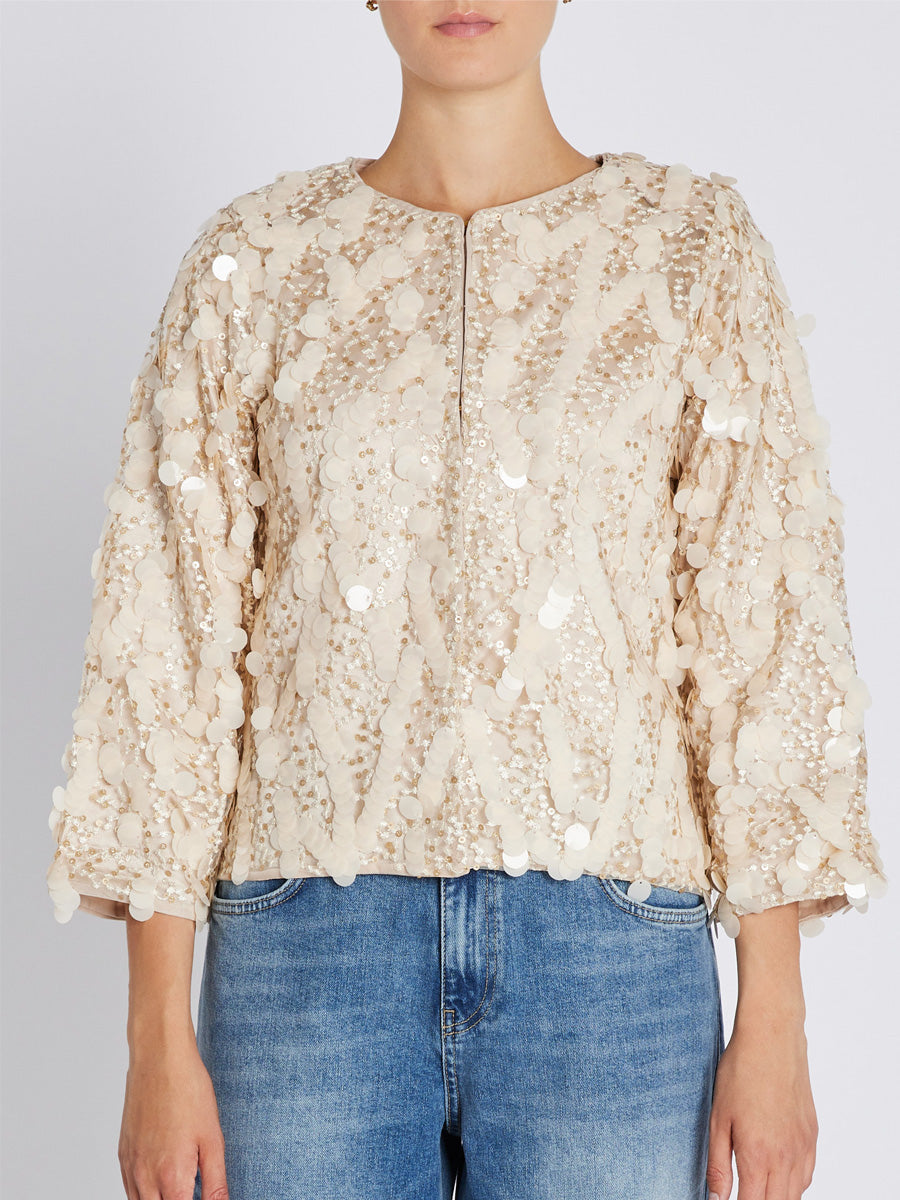 Bruuns Bazaar SweetpieBBleonise Paljettijakku Kerma