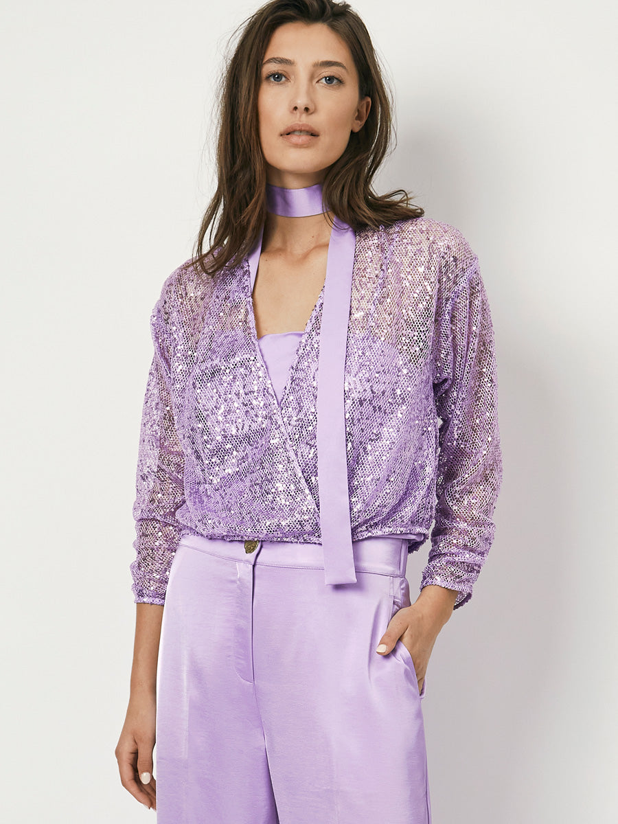CRAZYABOUT sequins cardigan