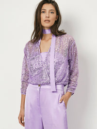 CRAZYABOUT sequins cardigan
