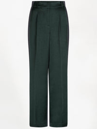 Dante 6 Jules Creased Satiinihousut Tummanvihreä