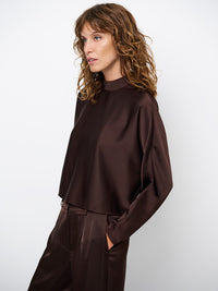 Dante 6 Sally Satiinipusero Ruskea