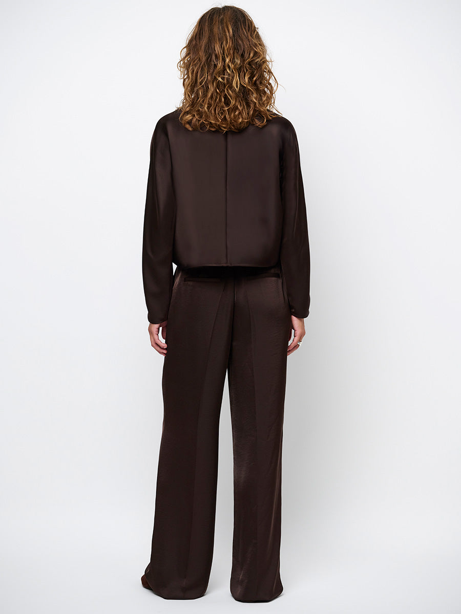 Dante 6 Sally Satiinipusero Ruskea