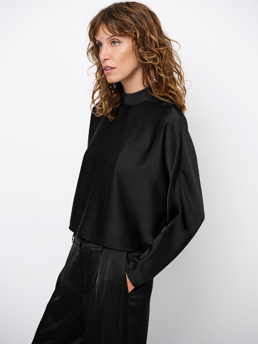 Dante 6 Sally Satiinipusero Musta