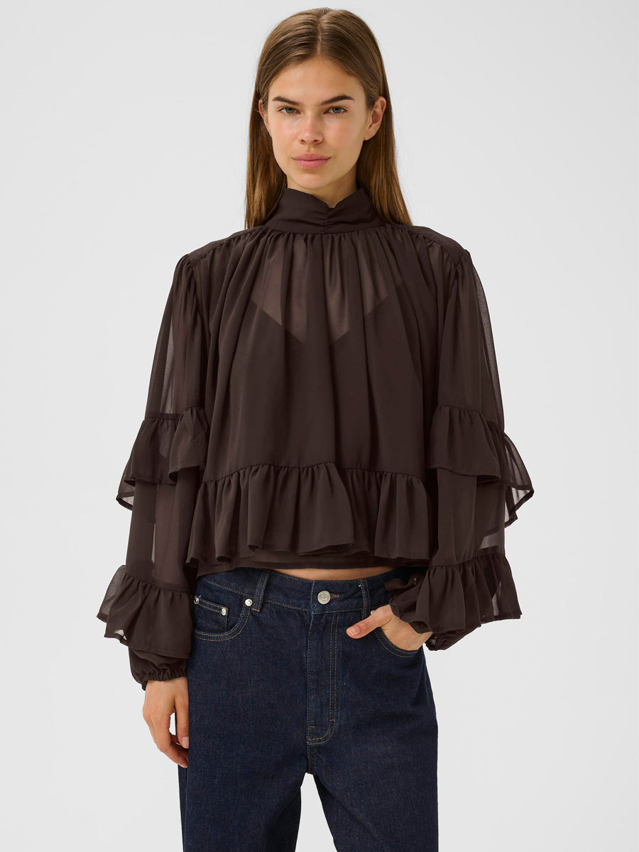 Gestuz GZmio Röyhelöpusero Ruskea