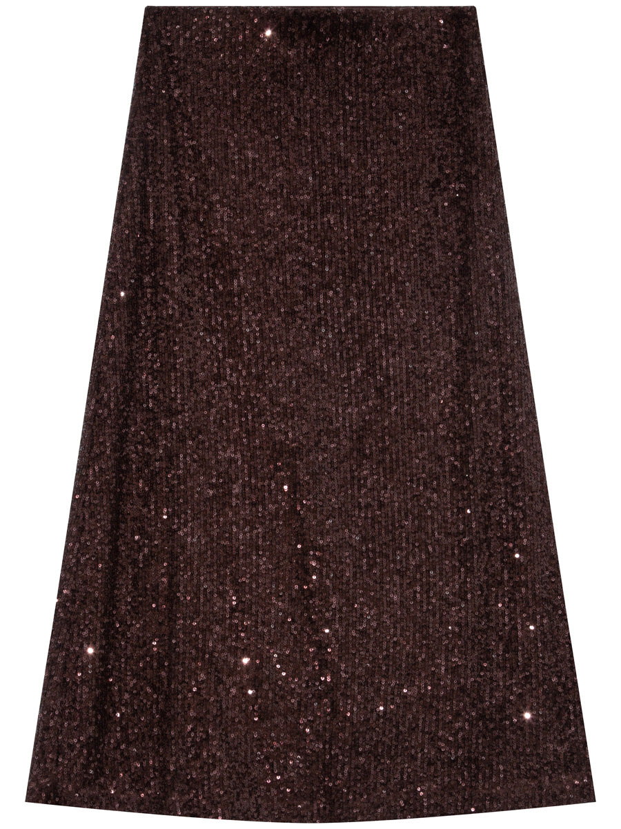 Grace & Mila Tailana Paljettihame Ruskea