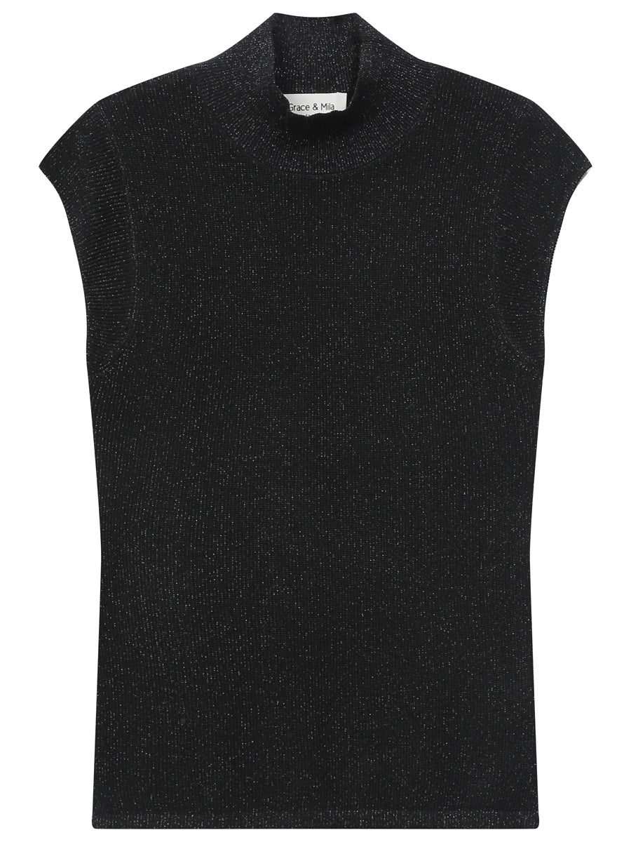 Grace & Mila Talisman Neuletoppi Musta