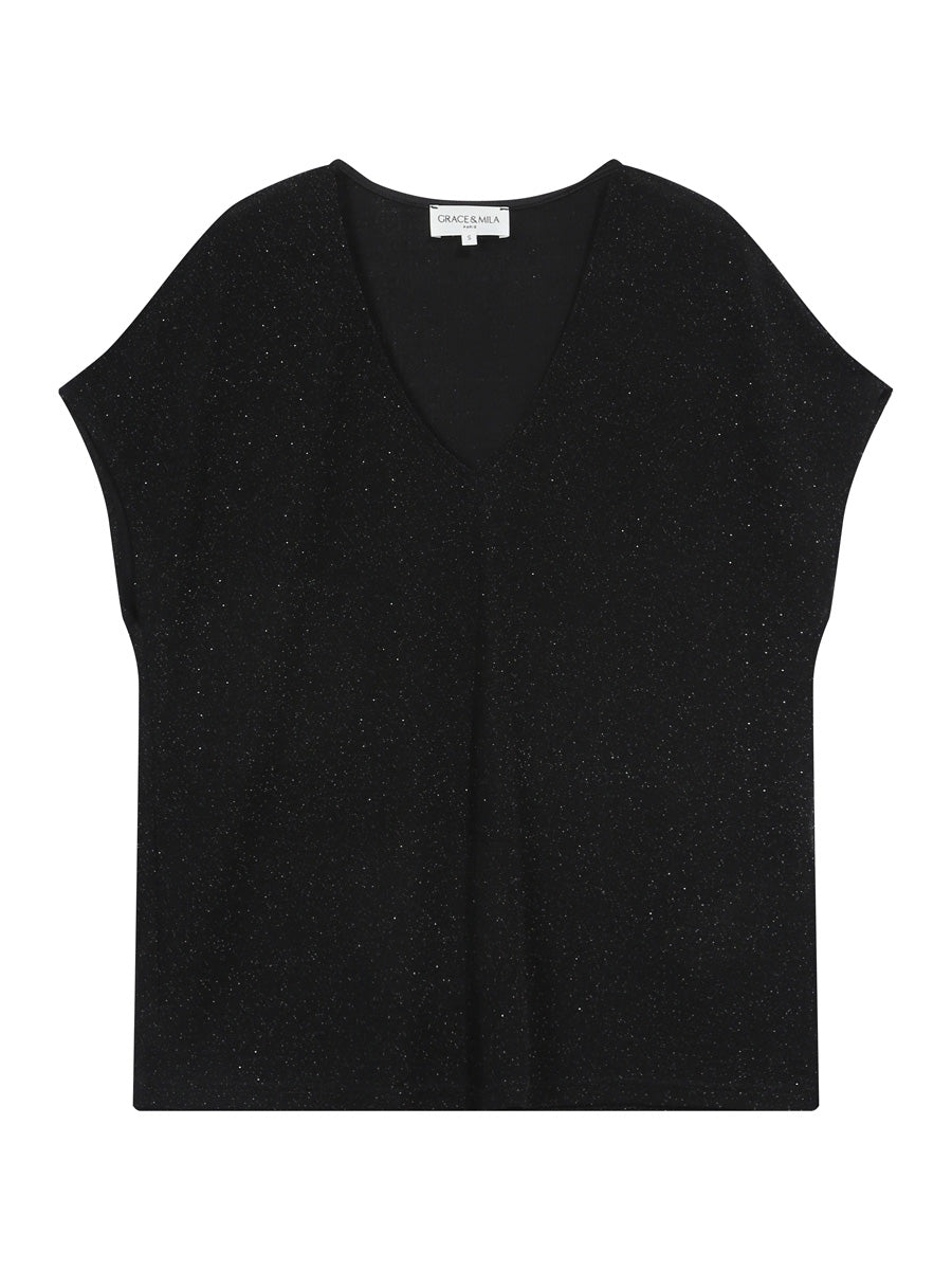 Grace & Mila Tango Glitterpusero Musta