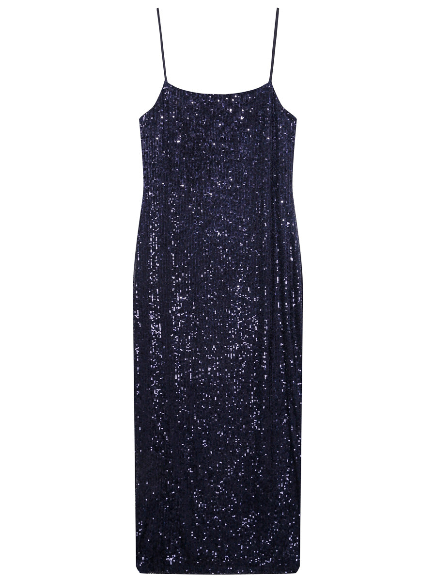 Grace & Mila Tori Paljettimekko Tummansininen