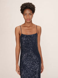 Grace & Mila Tori Paljettimekko Tummansininen