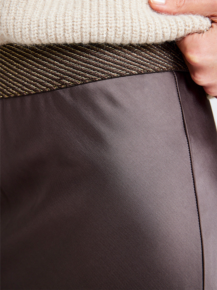 Gustav Denmark Elly Satiinihame Ruskea