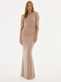 Joseph Ribkoff Pitkä Säihkyvä Iltapuku Samppanja