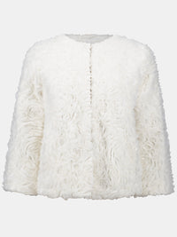 Joseph Ribkoff Kukkakirjailtu takki Valkoinen