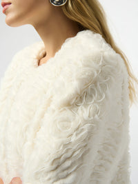 Joseph Ribkoff Kukkakirjailtu takki Valkoinen