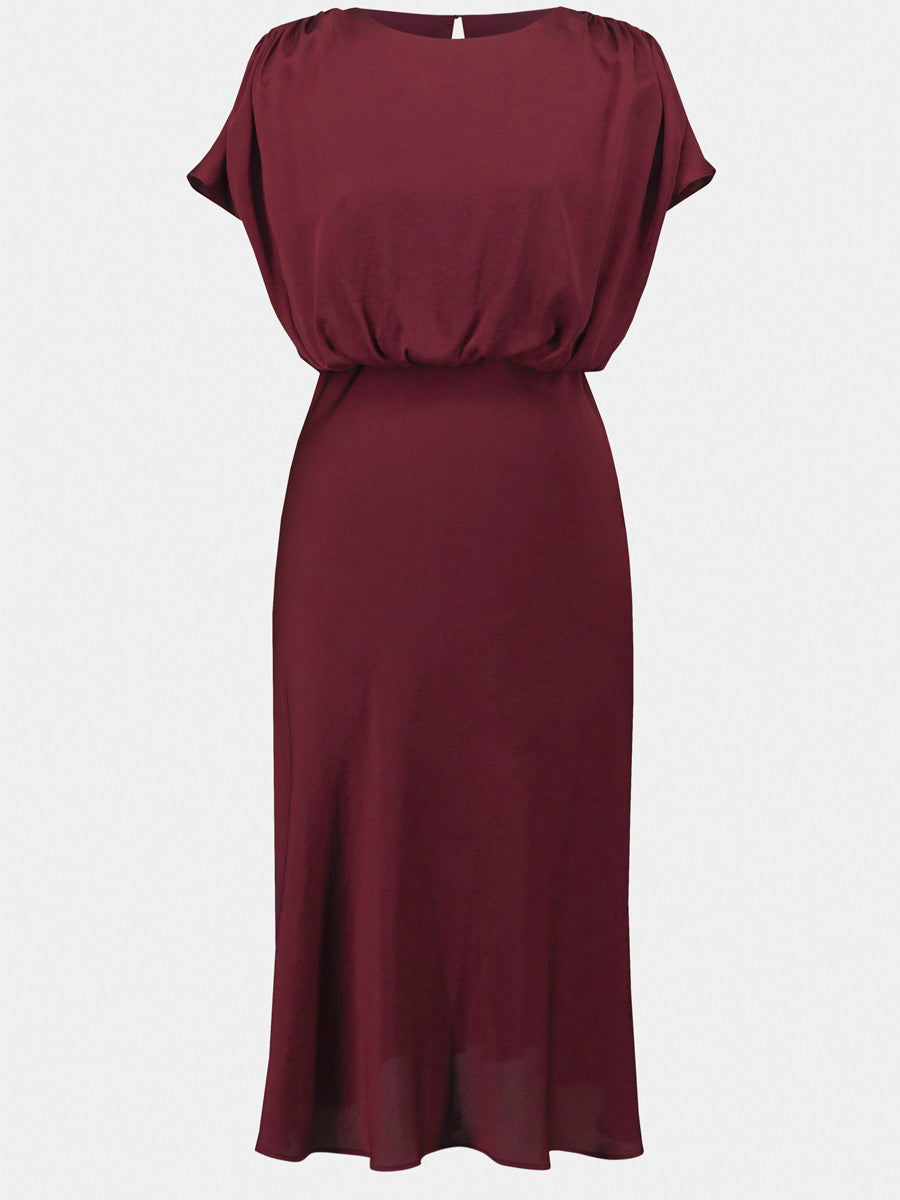 Joseph Ribkoff Satiininen Juhlamekko Viininpunainen