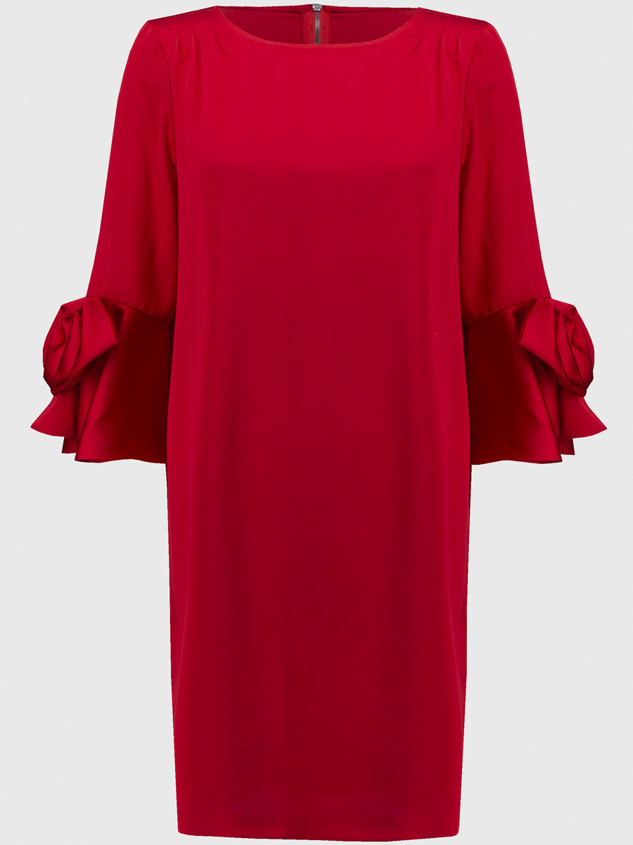 Joseph Ribkoff Satiininen Juhlamekko Punainen