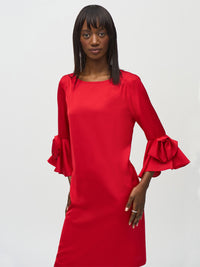 Joseph Ribkoff Satiininen Juhlamekko Punainen