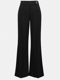 Joseph Ribkoff Scuba crepe wide leg pants musta suorat housut