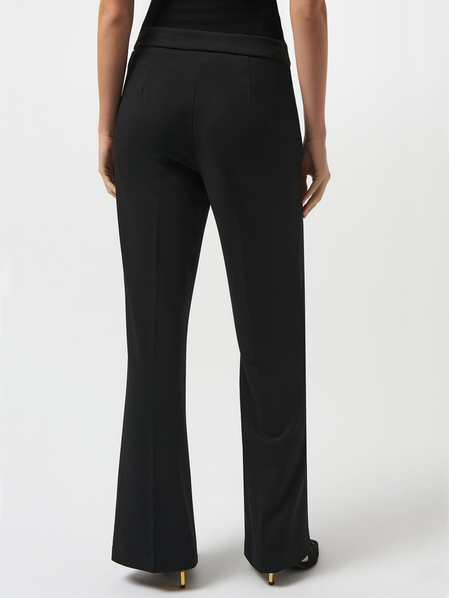 Joseph Ribkoff Scuba crepe wide leg pants musta suorat housut