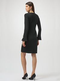 Joseph Ribkoff Juhlamekko Musta Rusettihihat