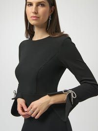 Joseph Ribkoff Juhlamekko Musta Rusettihihat