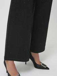 Joseph Ribkoff Leveälahkeiset Glitterfarkut Musta