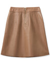 Mos Mosh Appiah Leather Skirt Nahkahame ruskea