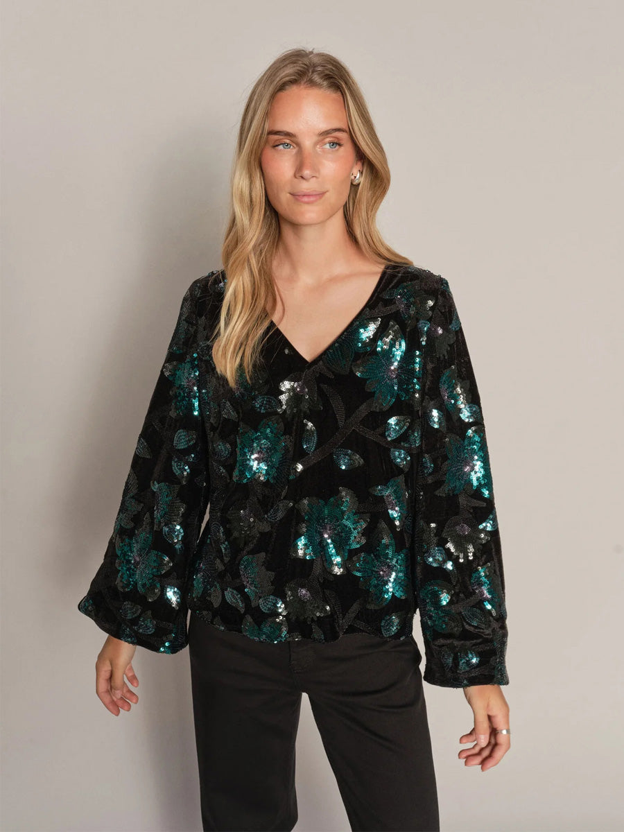 LIZZA tinsel blouse