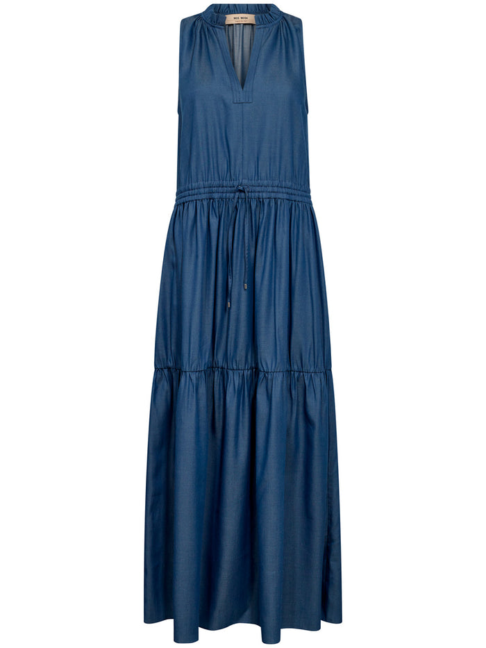 Mos Mosh Sabri Pitkä Hihaton Farkkumekko Sininen