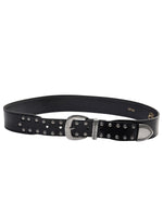 Mos Mosh Studded leather belt Black