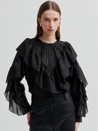 Second Female Fria Röyhelöpusero Musta