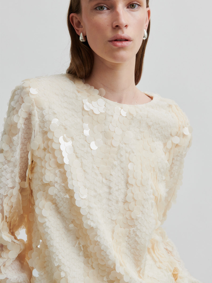 Second Female Glimmer Paljettipusero Kerma