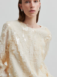 Second Female Glimmer Paljettipusero Kerma