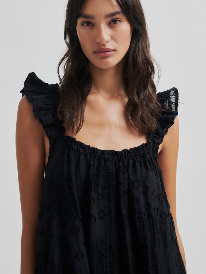 Second Female Neta Olkaimellinen Mekko Musta