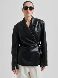 Second Female Seema kietaisubleiseri tekonahka musta