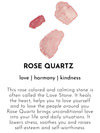 A Beautiful Story KINDNESS rose quartz gold earrings