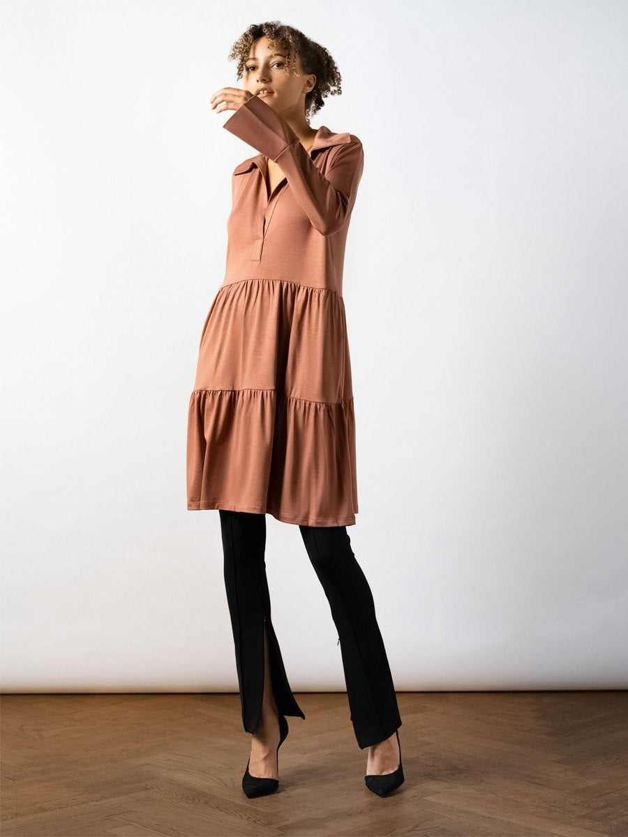 Residus TOTO collar dress russet