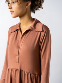 Residus TOTO collar dress russet