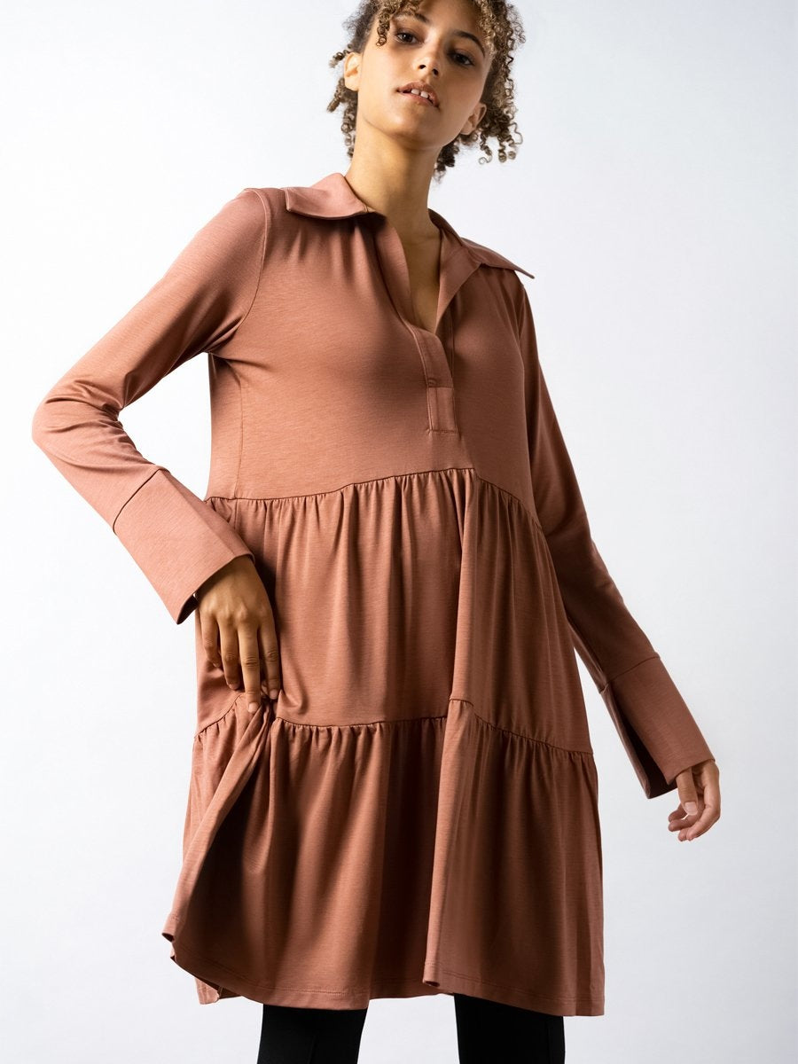 Residus TOTO collar dress russet