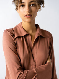 Residus TOTO collar dress russet