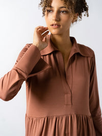 Residus TOTO collar dress russet