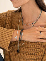 A Beautiful Story Beloved Black Onyx Silver Bracelet