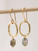 A Beautiful Story Graceful Gold Earrings Smokey Quartz