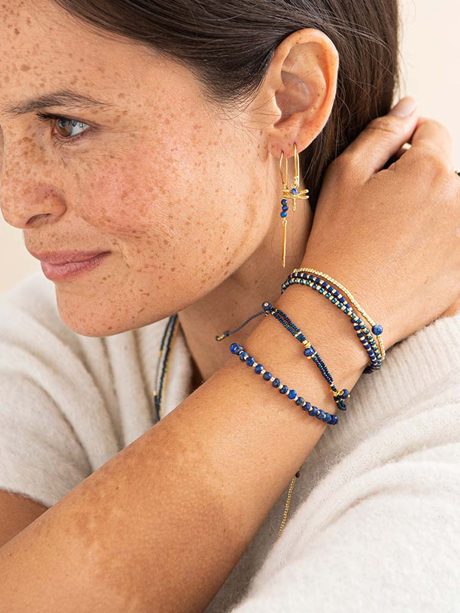 A Beautiful Story Loyal Gold Bracelet Lapis Lazuli