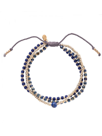 A Beautiful Story Loyal Gold Bracelet Lapis Lazuli
