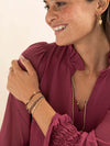 A Beautiful Story Loyal Gold Bracelet Rose Quartz