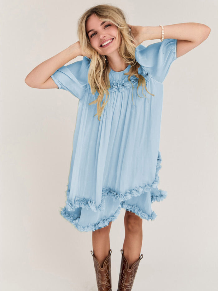 A-VIEW Daisi Dress Vaaleansininen