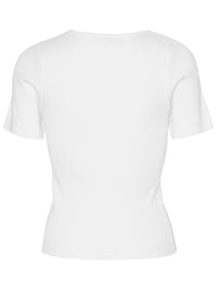 A-VIEW Ribbinen T-Paita Valkoinen